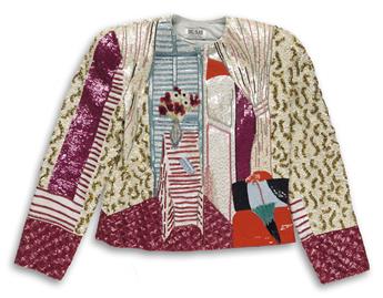 BILL BLASS (1922-2002)  Sequin Matisse-style jacket.